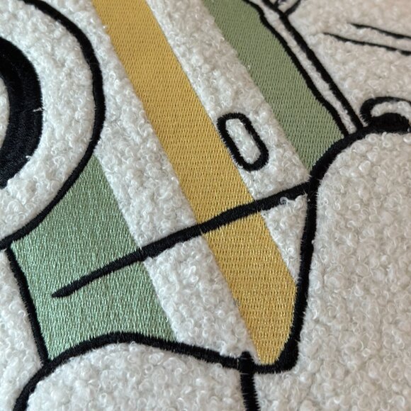 Peanuts Snoopy and Woodstock Summer van Sherpa Throw Pillow | Decorative pillow - Picture 4 of 7